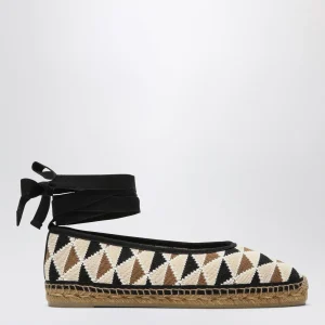 Espadrillas Carina bassa in crochet multicolore