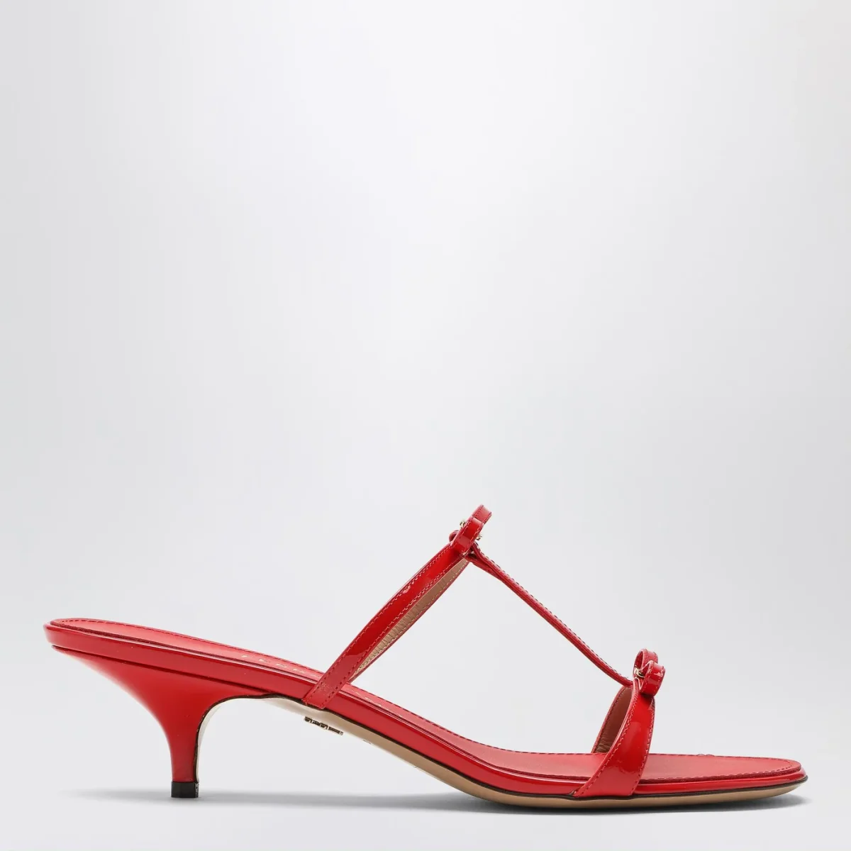 Sandali Mini Bow rosso fiamma
