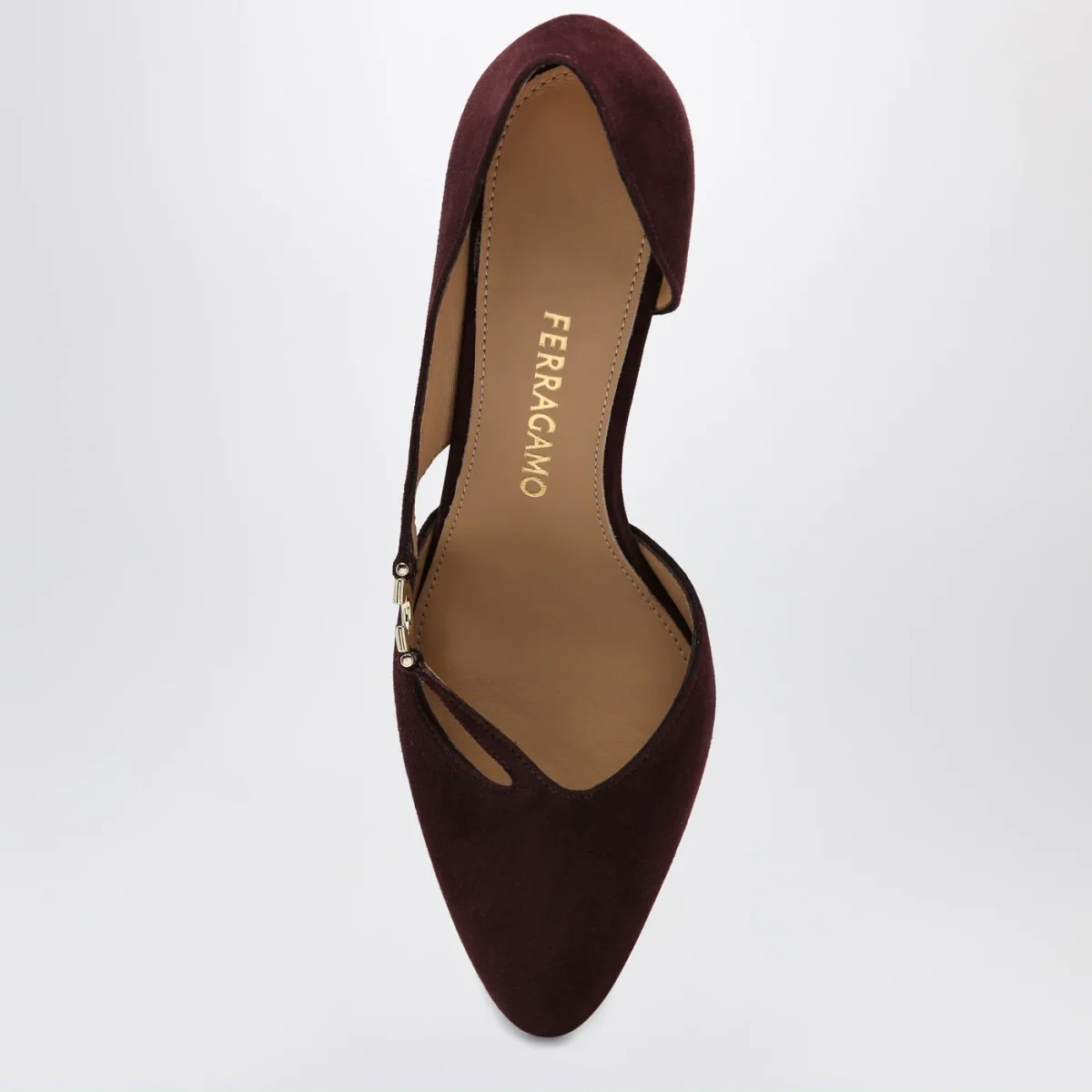 Décolleté con dettaglio Gancini Dark Barolo - Image 4