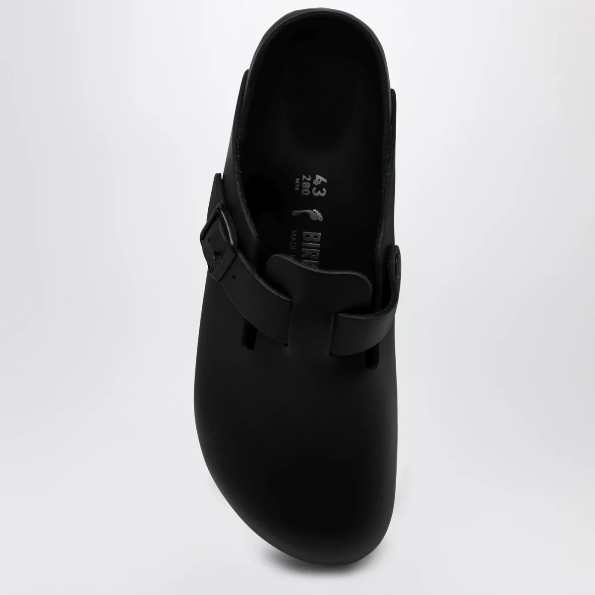 Ciabatta Boston nera in pelle liscia - Image 4