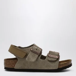 Sandalo Milano taupe in suede