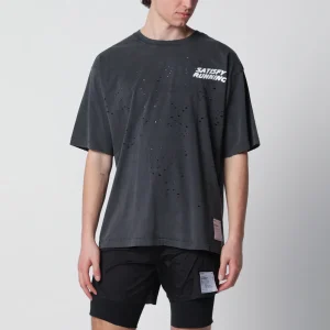 T‑Shirt MothTech Aged Black con fori