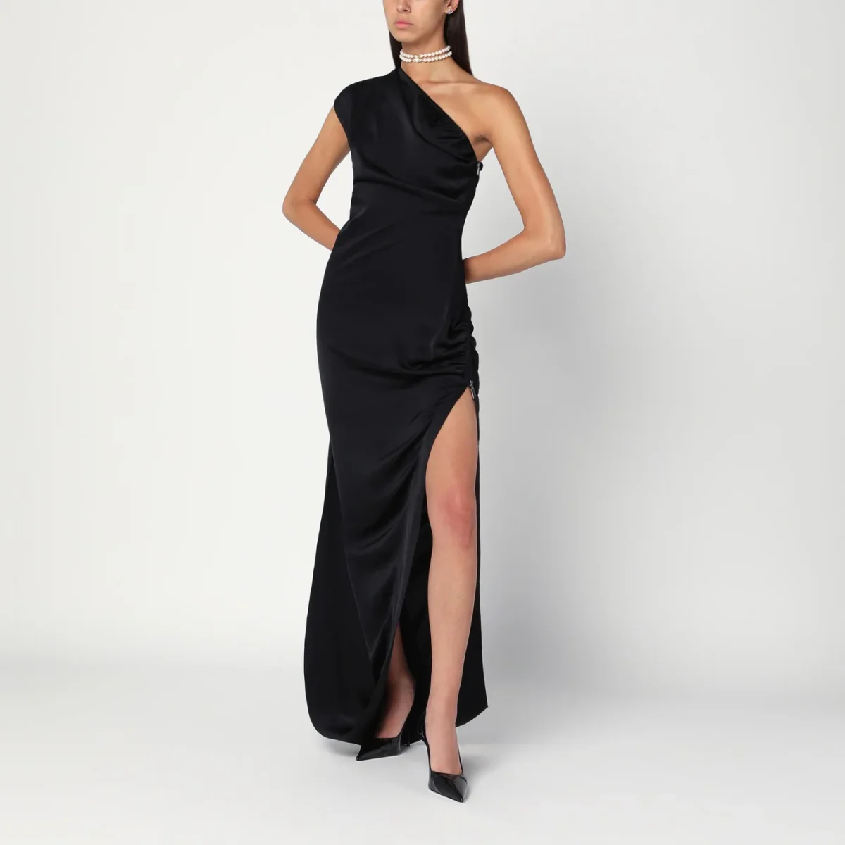 Abito lungo Andreas nero – Image 3