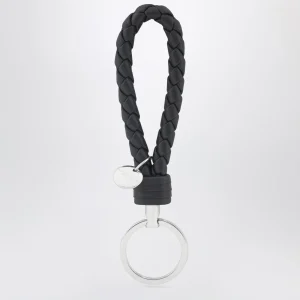 Portachiavi blu Tourmaline in Intrecciato