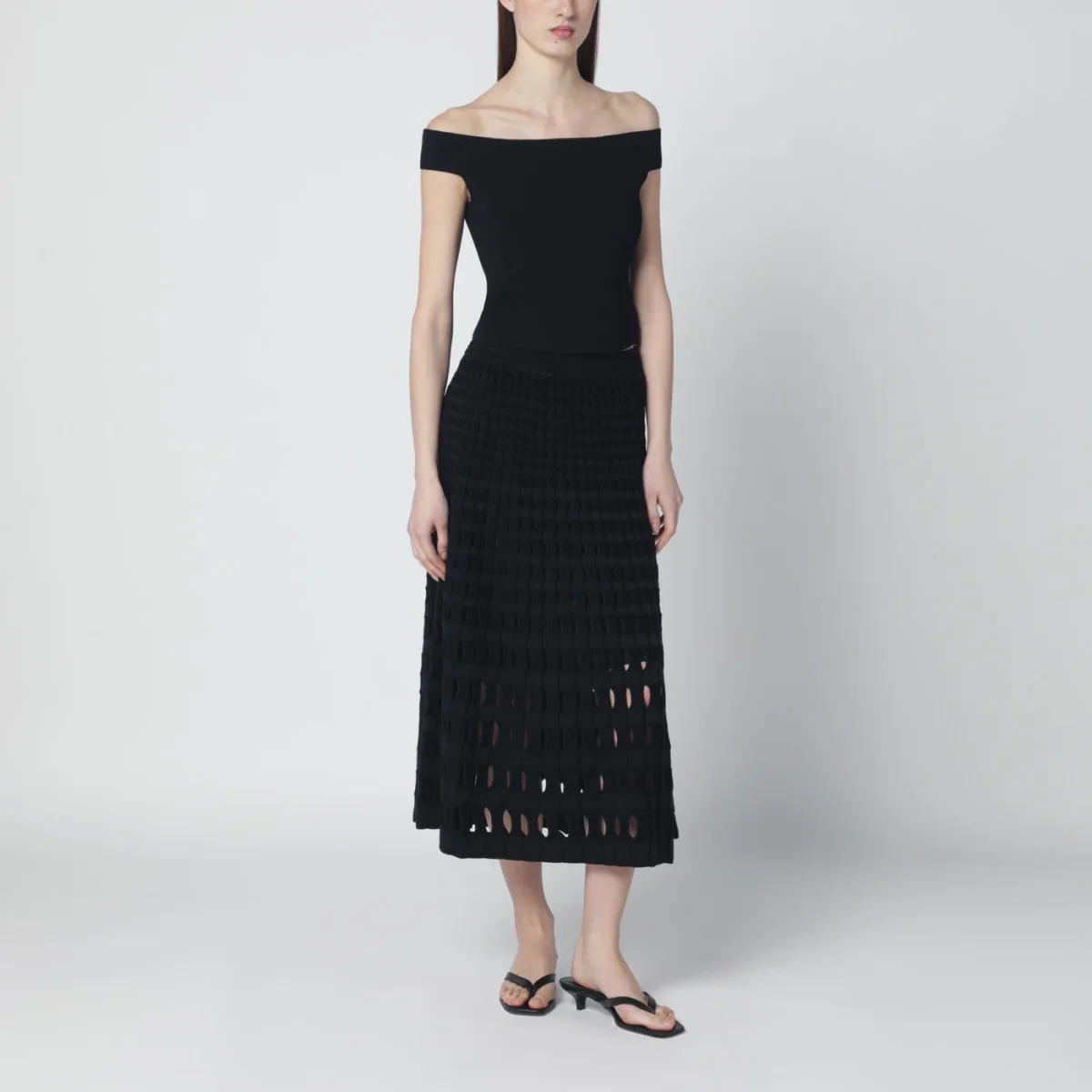 Top nero in misto rayon – Image 3