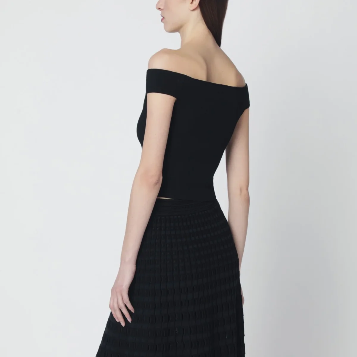 Top nero in misto rayon – Image 4