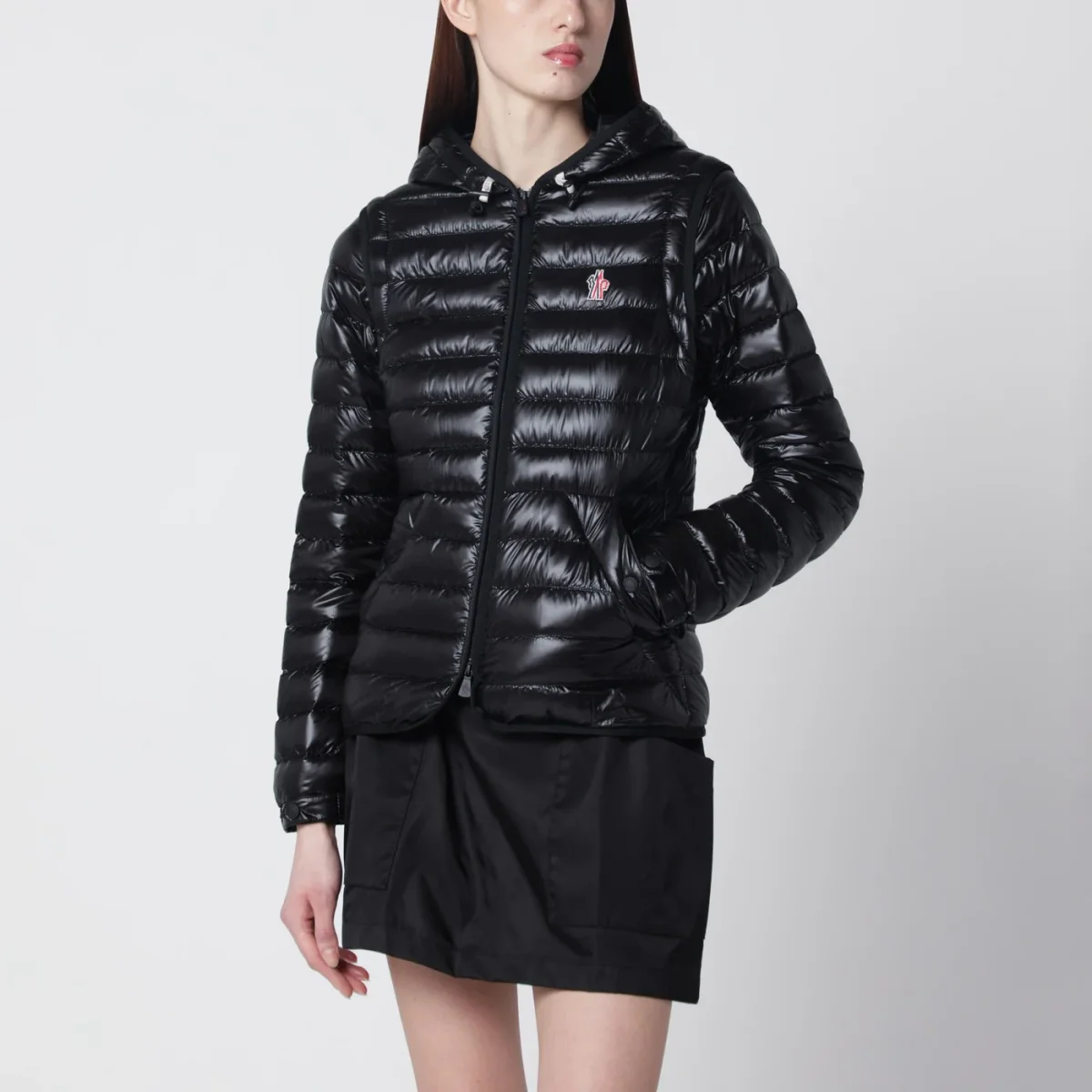 Piumino corto trasformabile Karura nero