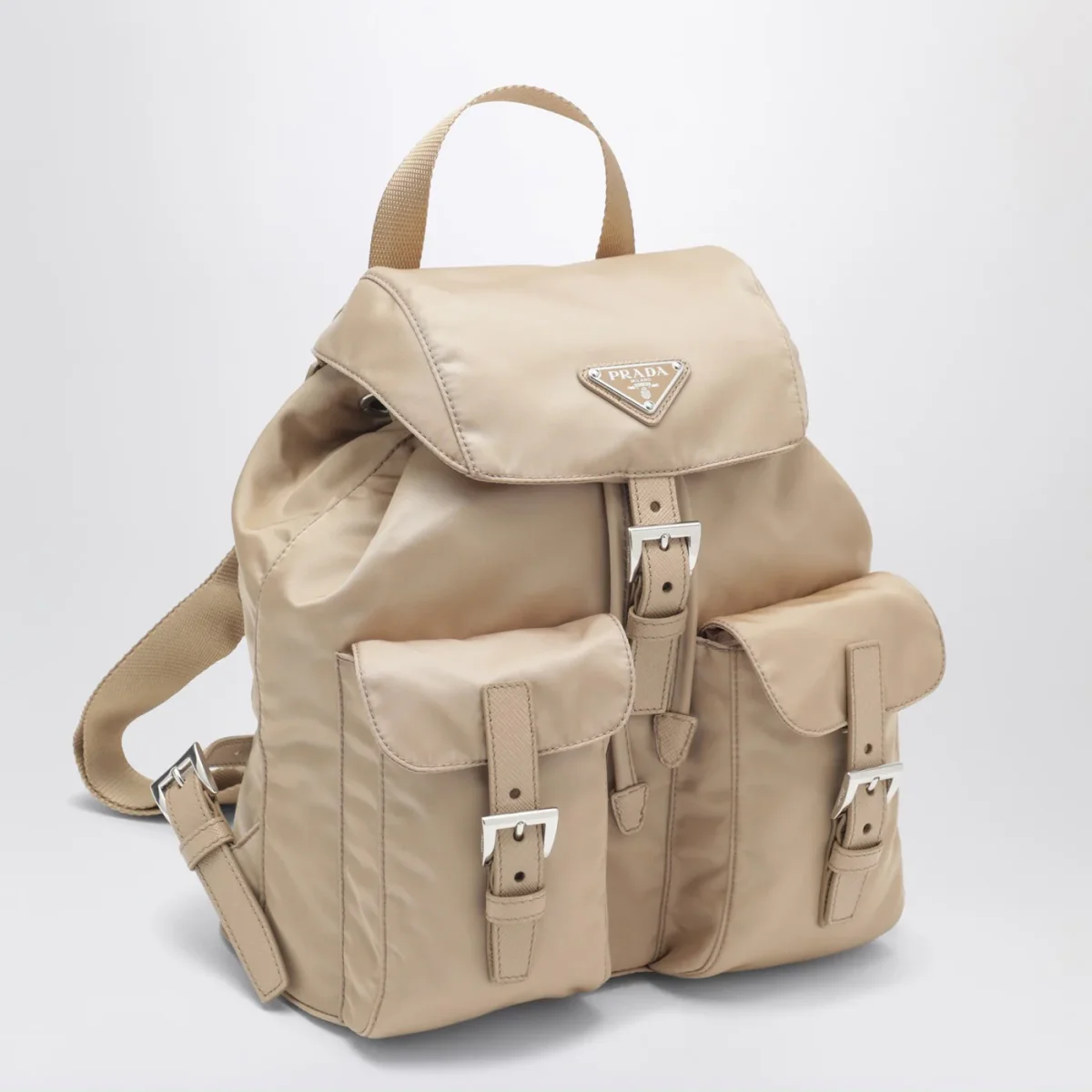 Zaino Re-Edition 1978 piccolo beige in Re-Nylon - Image 4