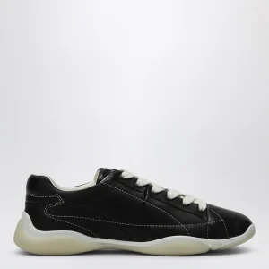Sneakers nera in nappa