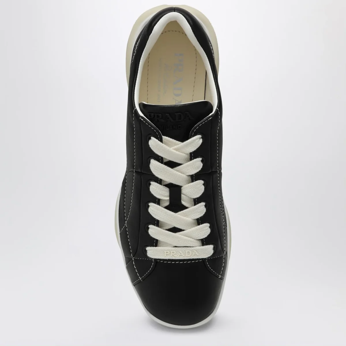 Sneakers nera in nappa – Image 4