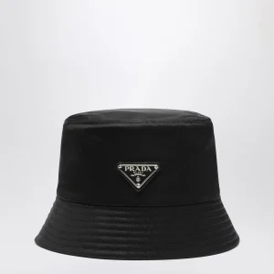 Cappello da pescatore nero in Re-Nylon