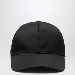 Cappello da baseball nero in Re-Nylon