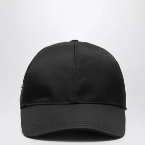 Cappello da baseball nero in Re-Nylon
