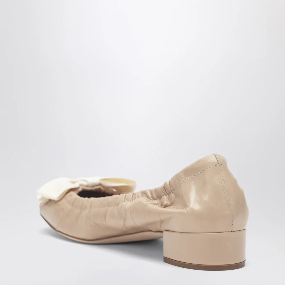 Ballerina color sabbia con maxi fiocco - Image 5