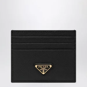 Portacarte nero in Saffiano