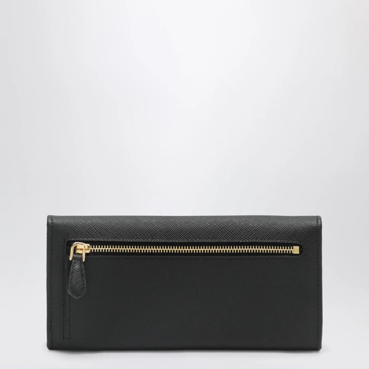 Portafoglio grande nero in Saffiano - Image 3