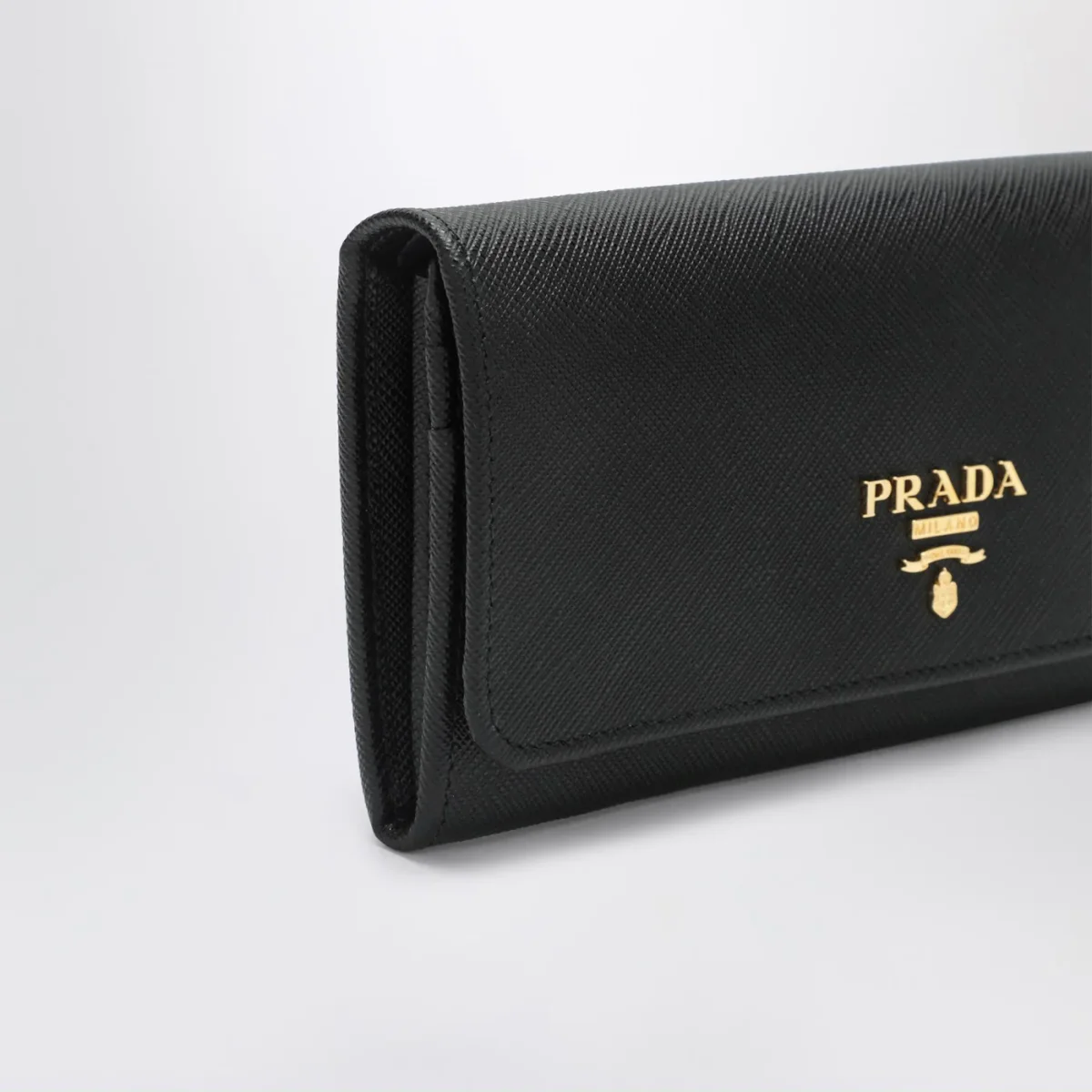 Portafoglio grande nero in Saffiano - Image 5