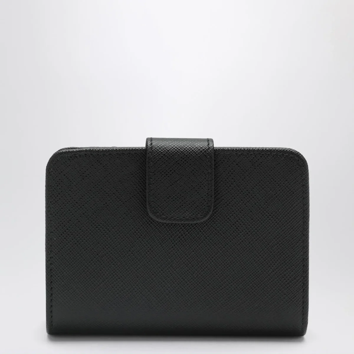 Portafoglio piccolo nero in Saffiano - Image 3