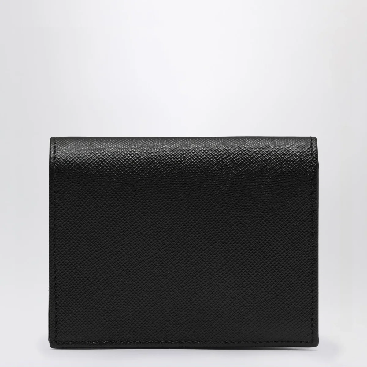 Portafoglio piccolo nero in Saffiano - Image 4