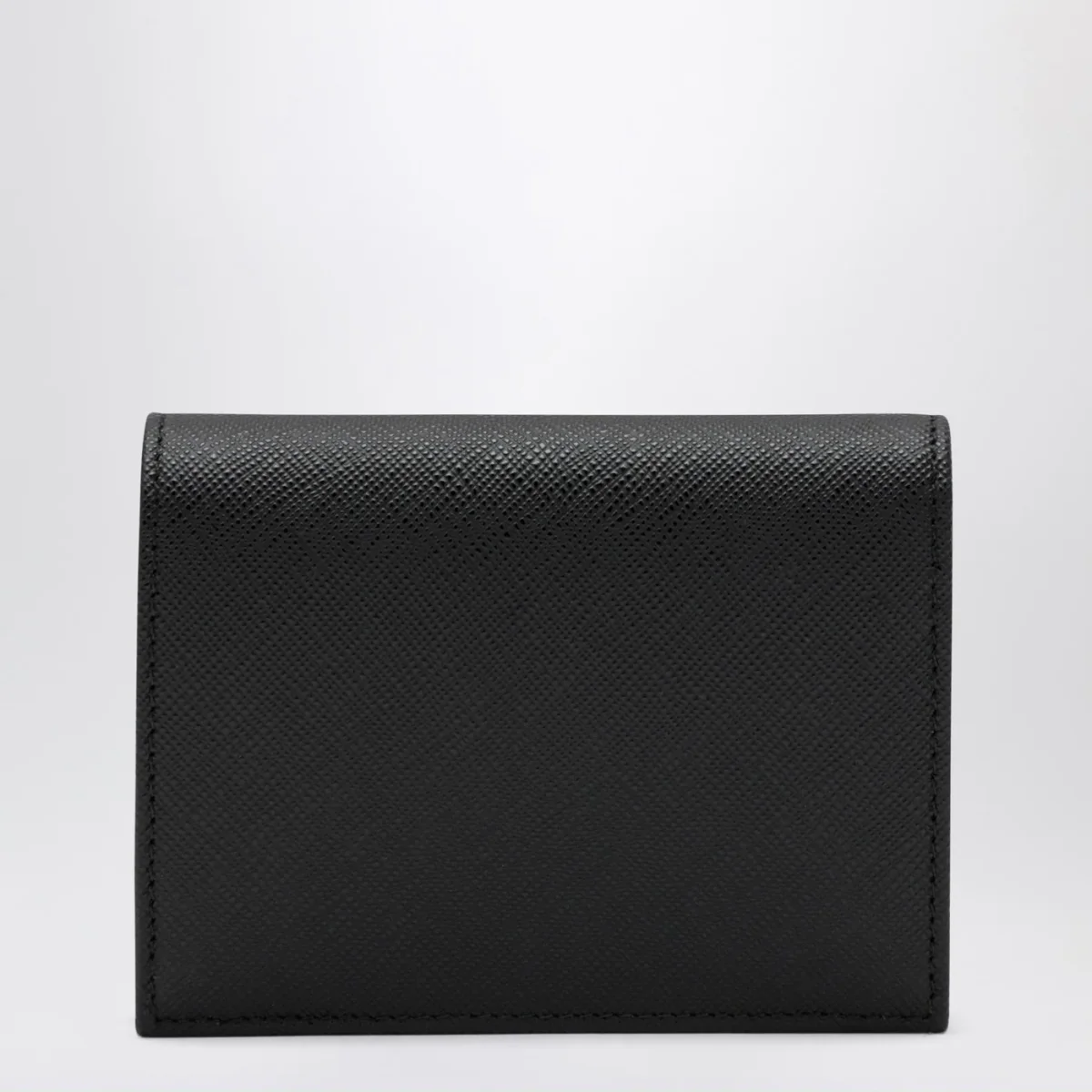 Portafoglio piccolo nero in Saffiano - Image 3