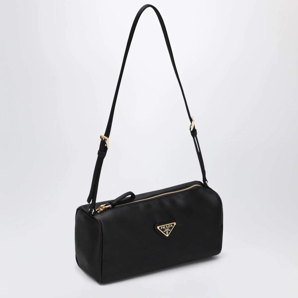 Pouch nera in raso - Image 4