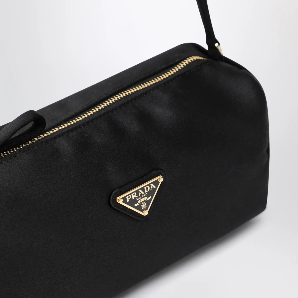 Pouch nera in raso - Image 7