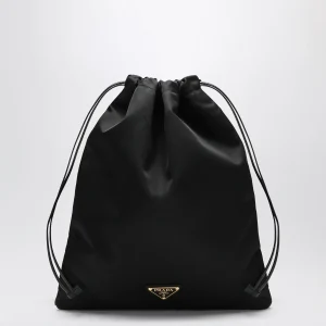 Pouch Prada Wish nera in Re-Nylon