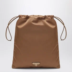 Pouch Prada Wish color Brandy in Re-Nylon