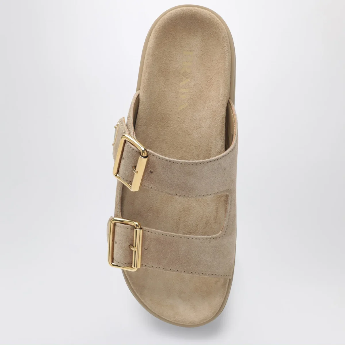 Sandali in suede color écru – Image 4