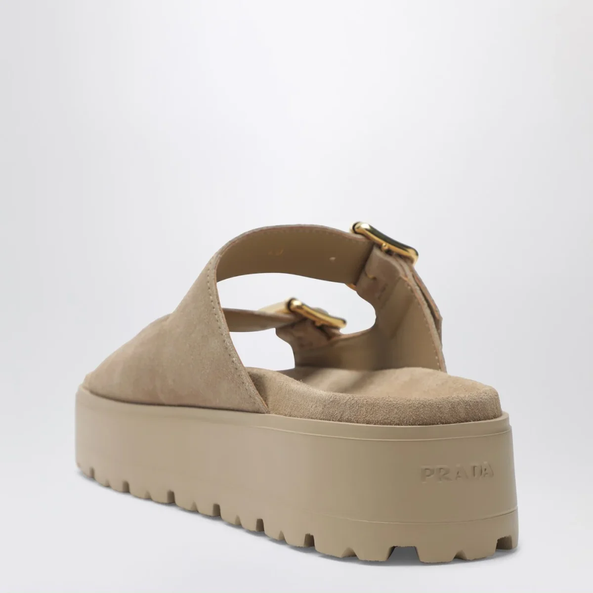 Sandali in suede color écru – Image 5