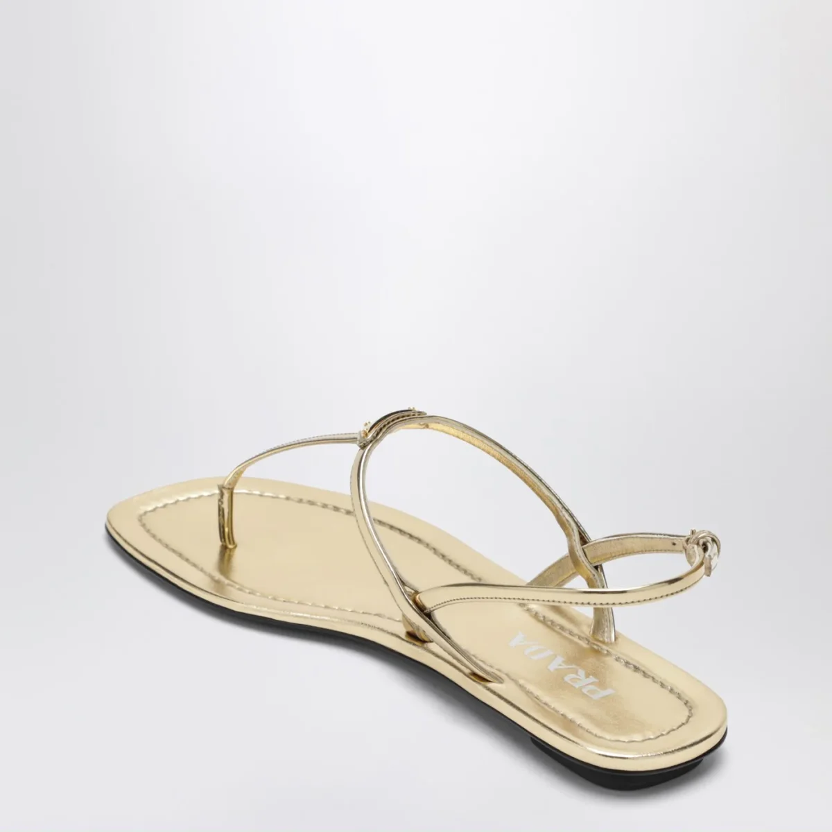 Sandalo infradito color platino – Image 5