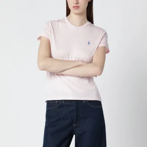 T-shirt rosa in cotone