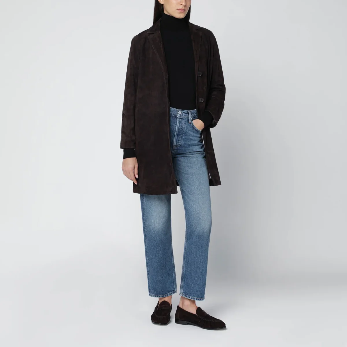 Jeans blu indaco medio Chaya – Image 3