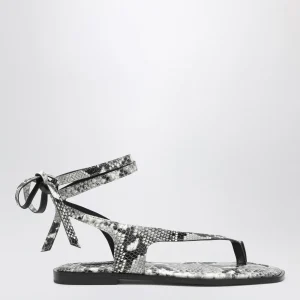 The Heidi Sandals effetto serpente in pelle