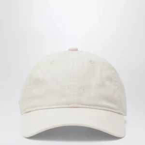 Cappello da baseball avorio in cotone