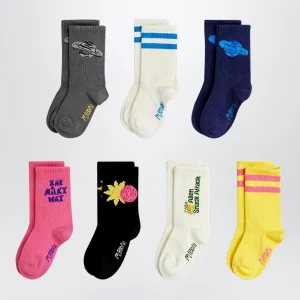 Calzini da sette paia con stampe miste