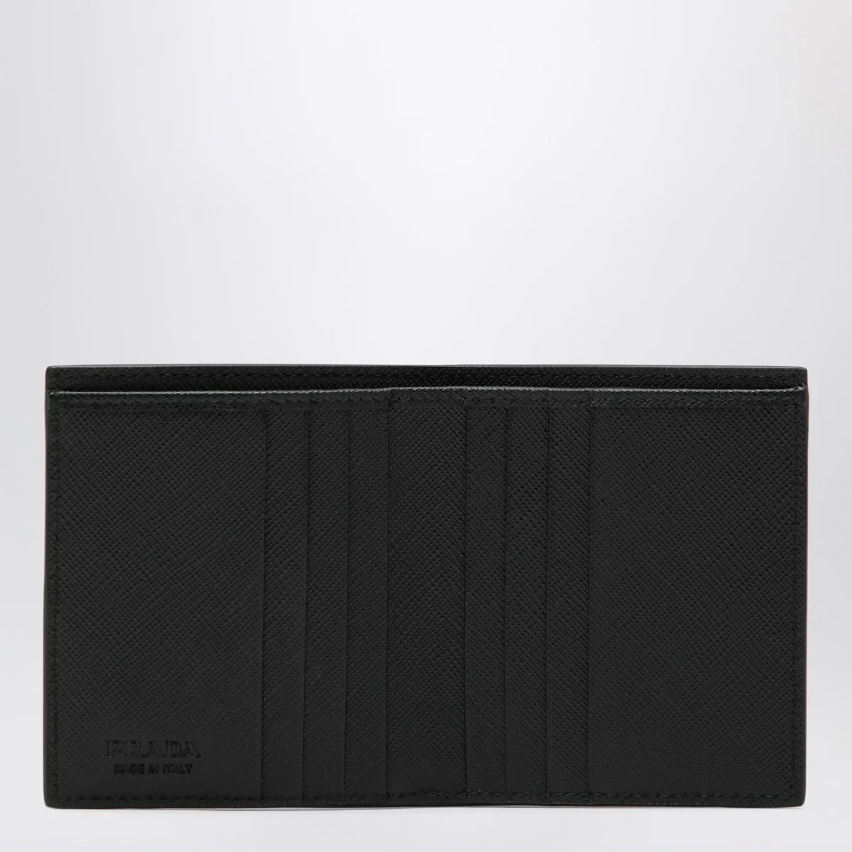 Portafoglio piccolo nero in Saffiano - Image 4