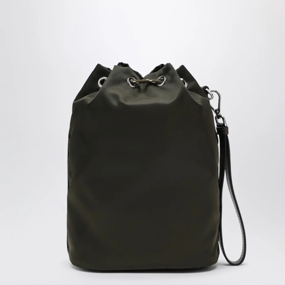 Pouch Speedrock in Re-Nylon e pelle verde mimetico - Image 5