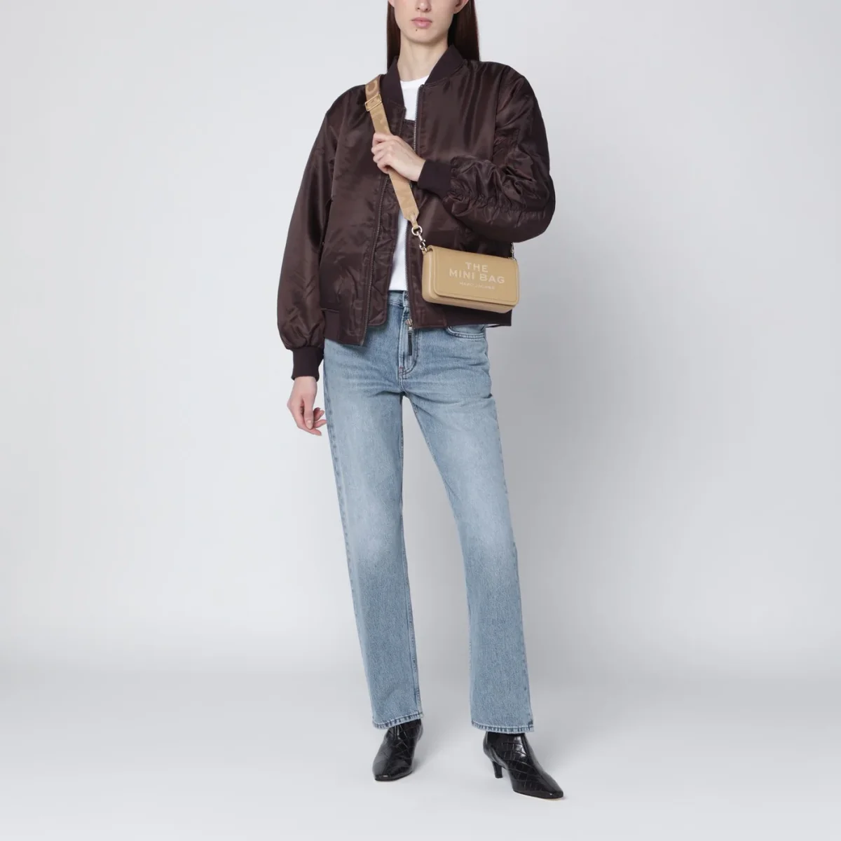 The Mini Bag color cammello in pelle – Image 3