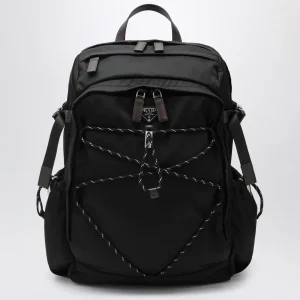 Zaino Speedrock in Re-Nylon e pelle nero