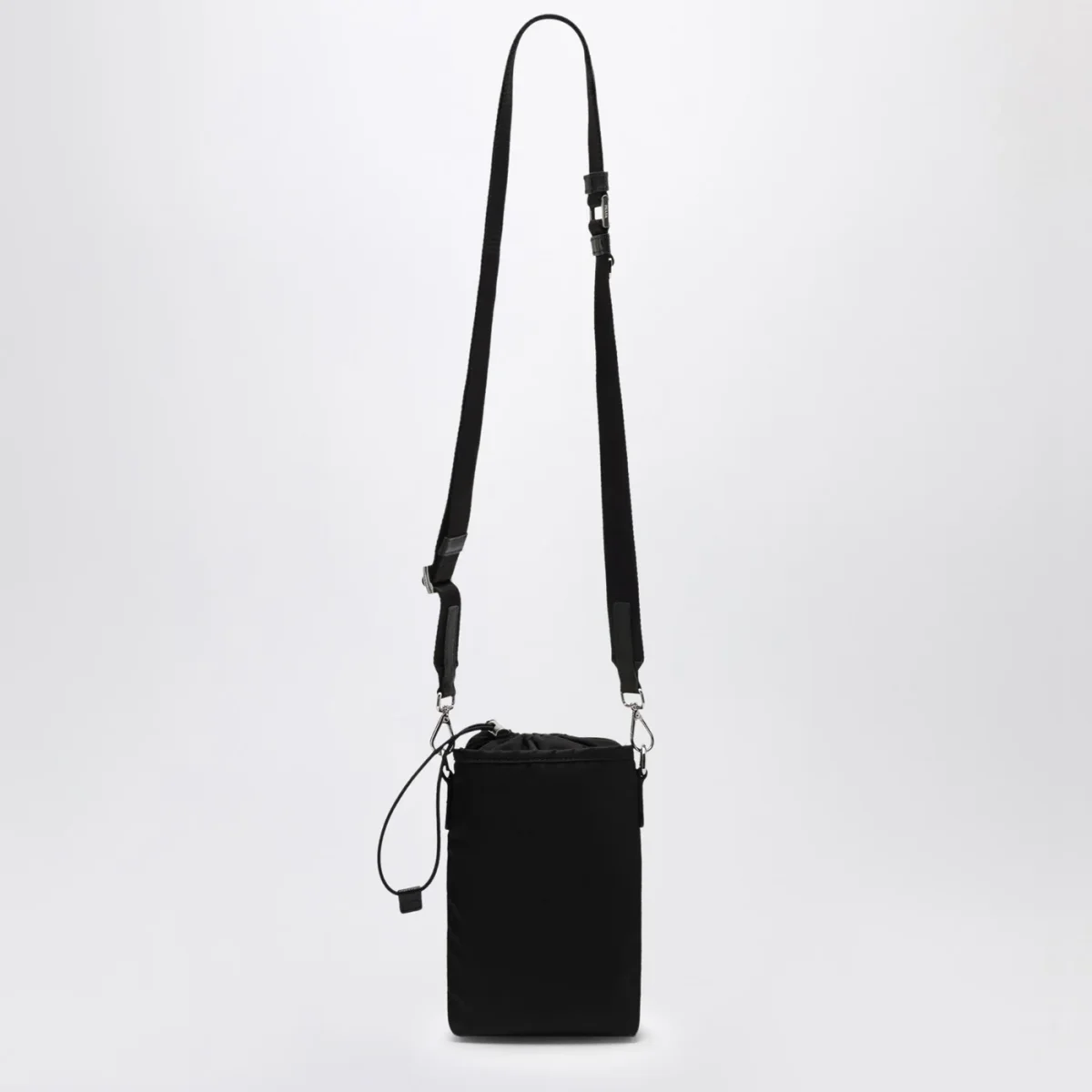 Portacellulare in Re-Nylon nero con tracolla – Image 5