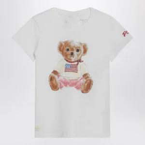 T-shirt Polo Bear bianca