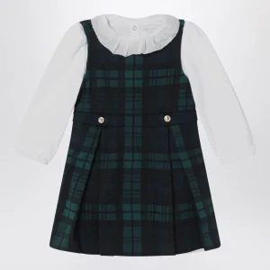 Abitino con motivo scozzese verde