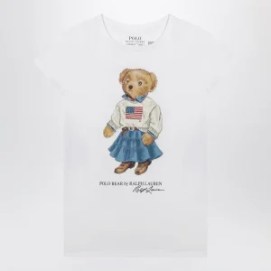 T-shirt Polo Bear bianca