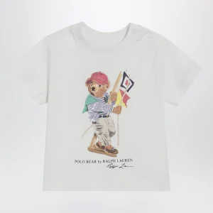 T-shirt Polo Bear bianca in cotone