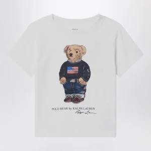 T-shirt Polo Bear bianca