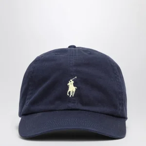 Cappello da baseball blu navy in cotone