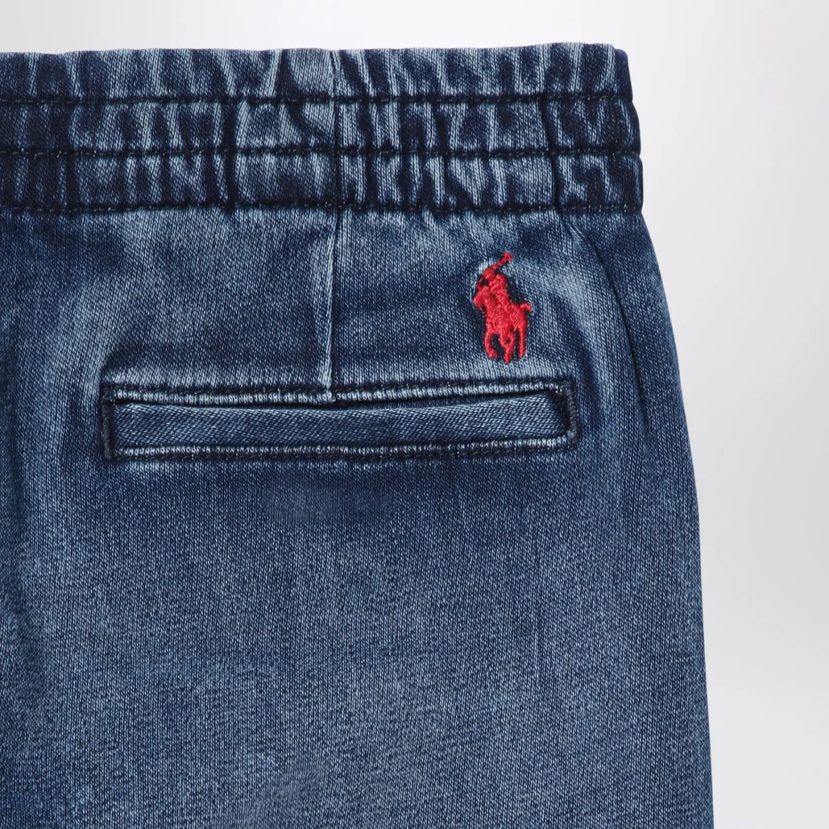 Jeans blu slavato in denim – Image 4