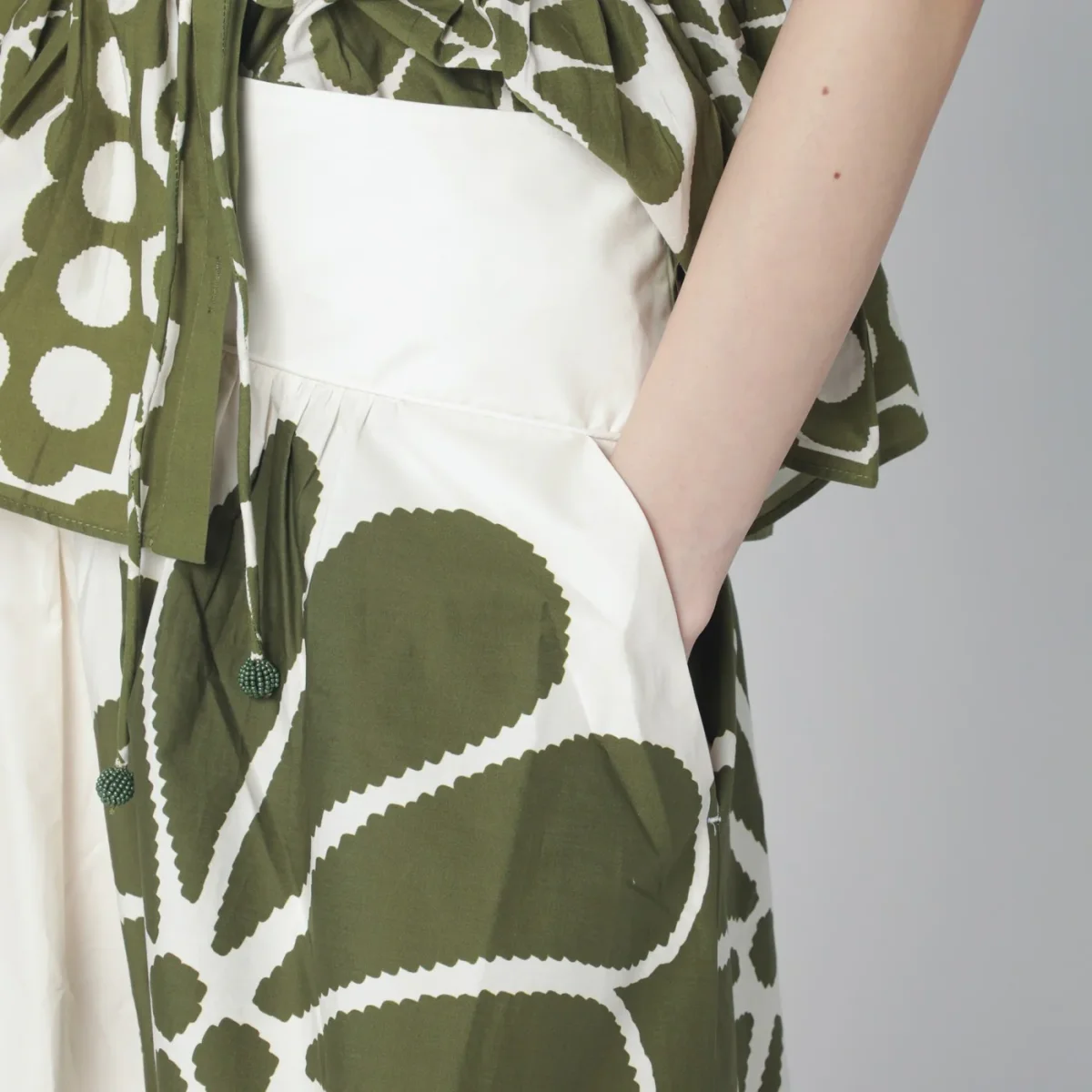 Maxi gonna Palermo con stampa verde – Image 6