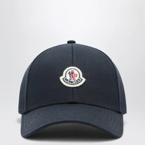 Cappello da baseball blu navy con patch logo